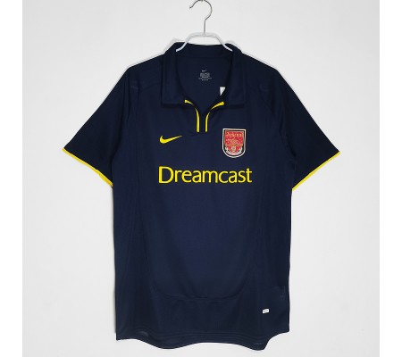 Arsenal 00/01 Away Dark Blue Soccer Jersey